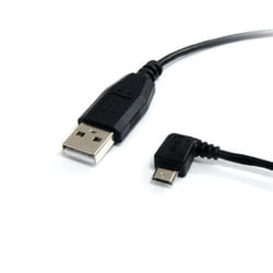 StarTech.com 1 ft Micro USB Cable - A to Left Angle Micro B