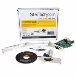 StarTech.com 2-Port Low Profile Native RS232 PCI Express Serial Adapter Card, 16550 UART, PCIe to Dual Serial DB9, Windows & Linux, TAA - Replaced by PEX2S953LP - Additional view 4