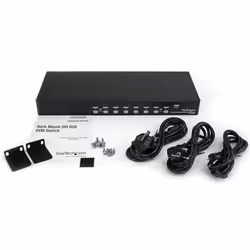 StarTech.com 8 Port 1U Rackmount DVI USB KVM Switch - Additional view 4