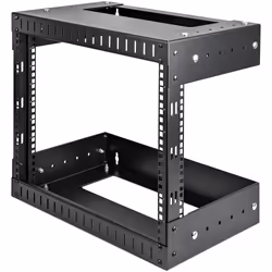StarTech.com 8U 19" Wall Mount Network Rack - Adjustable Depth 12-20" 2 Post Open Frame Server Room Rack for AV/Data/ IT Comm ...