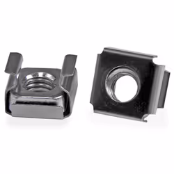 StarTech.com 50 Pkg M6 Cage Nuts for Server Rack Cabinet, Cage nut, Stainless steel, Stainless steel, M6, CE, TAA, REACH, 215 ...