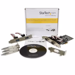 StarTech.com 4 Port Native PCI Express RS232 Serial Adapter Card with 16550 UART - Additional view 7