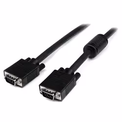StarTech.com 20m Coax High Resolution Monitor VGA Cable - HD15 M/M, 20 m, VGA (D-Sub), VGA (D-Sub), Male, Male, Black