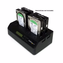 StarTech.com 4 Bay USB 3.0 eSATA to SATA Standalone 1:3 HDD Hard Drive Duplicator Dock - Additional view 4