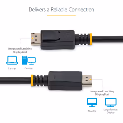 StarTech.com 2m (6ft) DisplayPort 1.2 Cable - 4K x 2K Ultra HD VESA Certified DisplayPort Cable - DP to DP Cable for Monitor - DP Video/Display Cord - Latching DP Connectors - Additional view 5