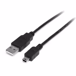 StarTech.com 1m Mini USB 2.0 Cable - A to Mini B - M/M, 1 m, USB A, Mini-USB B, USB 2.0, 0.48 Gbit/s, Black