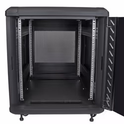 StarTech.com 4-Post 12U Server Rack Cabinet, Lockable 19" Data Rack Cabinet for Computer / AV / IT Equipment, Office / Home Network Rack with Casters & Adjustable Mounting Rails - Additional view 4