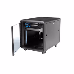 StarTech.com 4-Post 12U Server Rack Cabinet, Lockable 19" Data Rack Cabinet for Computer / AV / IT Equipment, Office / Home Network Rack with Casters & Adjustable Mounting Rails - Additional view 5