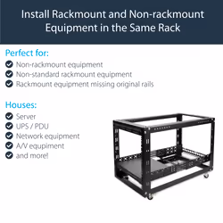 StarTech.com 2U Fixed 19" Adjustable Depth Universal Server Rack Rails - Additional view 4