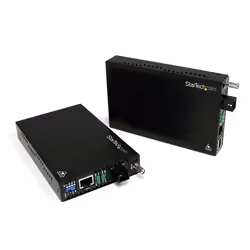 StarTech.com 10/100 Mbps Ethernet Single Mode WDM Fiber Media Converter Kit SC 20km, 200 Mbit/s, 100Base-TX, 10Base-T, 100Bas ...