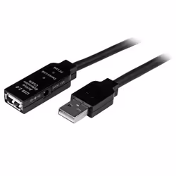 StarTech.com 35m USB 2.0 Active Extension Cable - M/F, 35 m, USB A, USB A, USB 2.0, Male/Female, Black