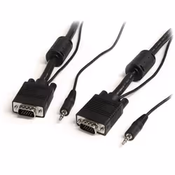 StarTech.com 10m Coax High Resolution Monitor VGA Video Cable with Audio HD15 M/M, 10 m, VGA (D-Sub) + 3.5mm, VGA (D-Sub) + 3 ...