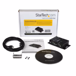 StarTech.com 2 Port Industrial Wall Mountable USB to Serial Adapter Hub with DIN Rail Clips - Additional view 5