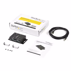 StarTech.com 2 Port Industrial Wall Mountable USB to Serial Adapter Hub with DIN Rail Clips - Additional view 6