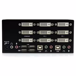 StarTech.com 2 Port Triple Monitor DVI USB KVM Switch with Audio & USB 2.0 Hub - Additional view 3