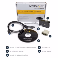 StarTech.com USB 3.0 to HDMI / DVI Adapter - 2048x1152 - Additional view 6