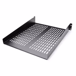 StarTech.com 2U Server Rack Shelf - Universal Vented Rack Mount Cantilever Tray for 19" Network Equipment Rack & Cabinet - Heavy Duty Steel – Weight Capacity 50lb/23kg - 22" Deep Shelf, Black - Additional view 7