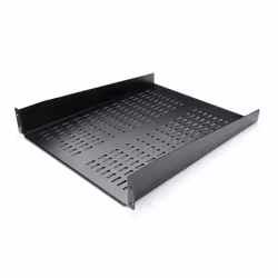 StarTech.com 2U Server Rack Shelf - Universal Vented Rack Mount Cantilever Tray for 19" Network Equipment Rack & Cabinet - Heavy Duty Steel – Weight Capacity 50lb/23kg - 22" Deep Shelf, Black - Additional view 8