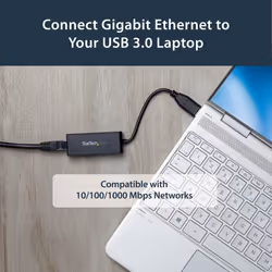 StarTech.com USB 3.0 to Gigabit Ethernet Network Adapter, 10/100/1000 Mbps, USB to RJ45, USB 3.0 to LAN Adapter, USB 3.0 Ethernet Adapter (GbE), TAA Complaint - Additional view 8