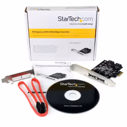 StarTech.com 2 Port PCI Express SATA 6 Gbps eSATA Controller Card - Dual Port PCIe SATA III Card - 2 Int/2 Ext - Additional view 5