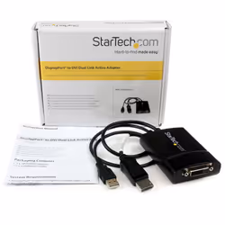 StarTech.com DisplayPort to DVI Dual Link Active Adapter - DisplayPort to DVI-D Adapter Video Converter 2560x1600 60Hz - DP 1.2 to DVI Monitor - USB Powered - Latching DP Connector - Additional view 5