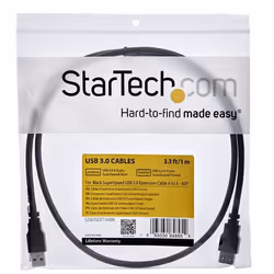 StarTech.com 1m Black SuperSpeed USB 3.0 Extension Cable A to A - M/F - Additional view 5