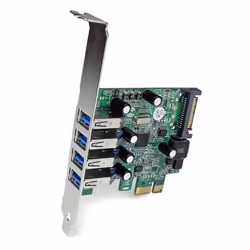 StarTech.com 4 Port PCI Express PCIe SuperSpeed USB 3.0 Controller Card Adapter with UASP - SATA Power - Additional view 4