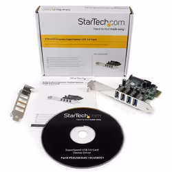 StarTech.com 4 Port PCI Express PCIe SuperSpeed USB 3.0 Controller Card Adapter with UASP - SATA Power - Additional view 5