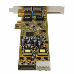 StarTech.com Dual Port PCI Express Gigabit Ethernet PCIe Network Card Adapter - PoE/PSE - Additional view 4