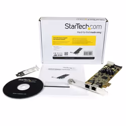 StarTech.com Dual Port PCI Express Gigabit Ethernet PCIe Network Card Adapter - PoE/PSE - Additional view 5