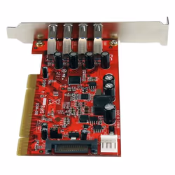 StarTech.com 4 Port PCI SuperSpeed USB 3.0 Adapter Card with SATA / SP4 Power - Additional view 4