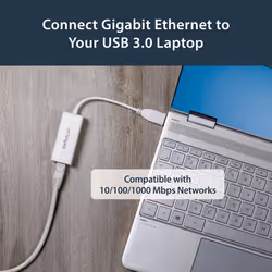 StarTech.com USB 3.0 to Gigabit Ethernet Network Adapter, 10/100/1000 Mbps, USB to RJ45, USB 3.0 to LAN Adapter, USB 3.0 Ethernet Adapter (GbE), TAA Complaint - Additional view 8