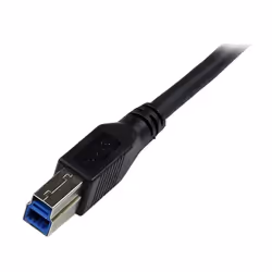 StarTech.com 1m Black SuperSpeed USB 3.0 Cable - Right Angle A to B - M/M - Additional view 4