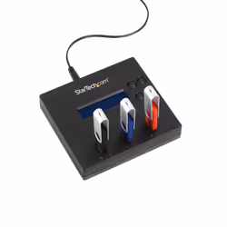 StarTech.com Standalone 1 to 2 USB Thumb Drive Duplicator and Eraser, Multiple USB Flash Drive Copier, System and File and Whole-Drive Copy at 1.5 GB/min, Single and 3-Pass Erase, LCD Display - Additional view 4