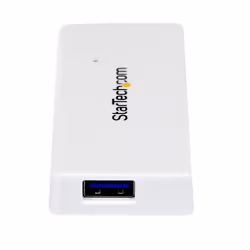StarTech.com Portable 4 Port SuperSpeed Mini USB 3.0 Hub - White~Portable 4 Port SuperSpeed Mini USB 3.0 Hub - 5Gbps - White - Additional view 4