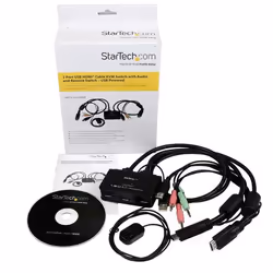 StarTech.com 2 Port USB HDMI Cable KVM Switch with Audio and Remote Switch – USB Powered - Additional view 6