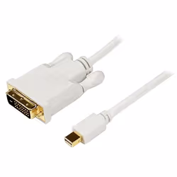 StarTech.com 6 ft Mini DisplayPort to DVI Adapter Converter Cable – Mini DP to DVI 1920x1200 - White, 1.8 m, mini DisplayPort ...