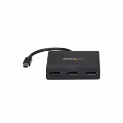 StarTech.com 3-Port Multi Monitor Adapter - Mini DisplayPort to DisplayPort MST Hub, Dual 4K 30Hz & 1x 1080p - Video Splitter for Extended Desktop Mode on Windows Only - mDP 1.2 to 3x DP - Additional view 5