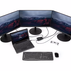 StarTech.com 3-Port Multi Monitor Adapter - Mini DisplayPort to DisplayPort MST Hub, Dual 4K 30Hz & 1x 1080p - Video Splitter for Extended Desktop Mode on Windows Only - mDP 1.2 to 3x DP - Additional view 6