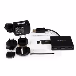 StarTech.com 3-Port Multi Monitor Adapter - DisplayPort 1.2 MST Hub to Dual 4K 30Hz & 1x 1080p - Video Splitter for Extended Desktop Mode on Windows PCs Only - DP to 3x DP Monitors - Additional view 8