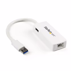 StarTech.com USB 3.0 to Gigabit Ethernet Adapter NIC w/ USB Port - White - Additional view 6