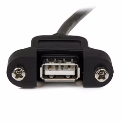 StarTech.com 3 ft Panel Mount USB Cable A to A - F/M