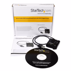 StarTech.com USB Stereo Audio Adapter External Sound Card with SPDIF Digital Audio and Stereo Mic - Additional view 5