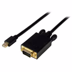 StarTech.com 10ft (3m) Mini DisplayPort to VGA Adapter Converter Cable – mDP to VGA 1920x1200 - Black, 3 m, mini DisplayPort, ...