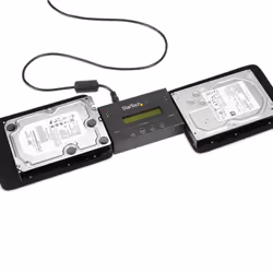 StarTech.com 1:1 Standalone Hard Drive Duplicator & Eraser, SATA HDD/SSD Disk Cloner & Eraser, LCD display, TAA Compliant, OS Independent - Additional view 4
