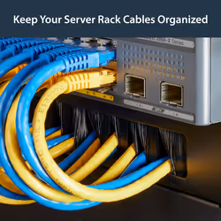 StarTech.com 1U Brush Strip Horizontal Server Rack Cable Management Panel - Additional view 7