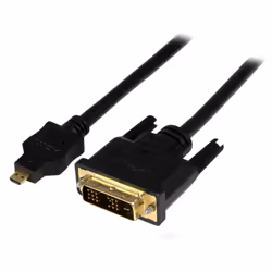 StarTech.com 3ft (1m) Micro HDMI to DVI Cable - Micro HDMI to DVI Adapter Cable - Micro HDMI Type-D Device to DVI-D Single Li ...