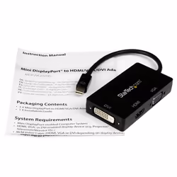 StarTech.com Travel A/V Adapter: 3-in-1 Mini DisplayPort to VGA DVI or HDMI Converter - Additional view 7