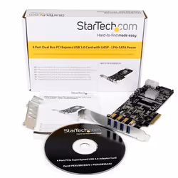 StarTech.com 4 Port PCI Express (PCIe) SuperSpeed USB 3.0 Card Adapter w/ 2 Dedicated 5Gbps Channels - UASP - SATA / LP4 Power - Additional view 5