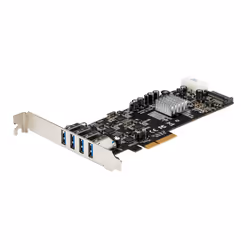 StarTech.com 4 Port USB 3.0 PCIe Card w/ 4 Dedicated 5Gbps Channels (USB 3.1 Gen 1) - UASP - SATA / LP4 Power - PCI Express Adapter Card - Additional view 4